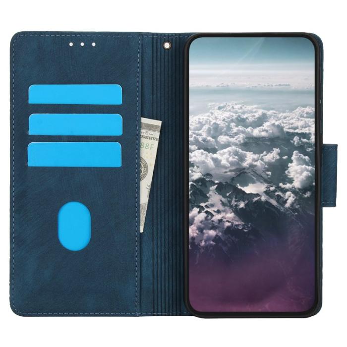 OEM - Samsung Galaxy A35 5G Fodral Flip Konstläder - Blå