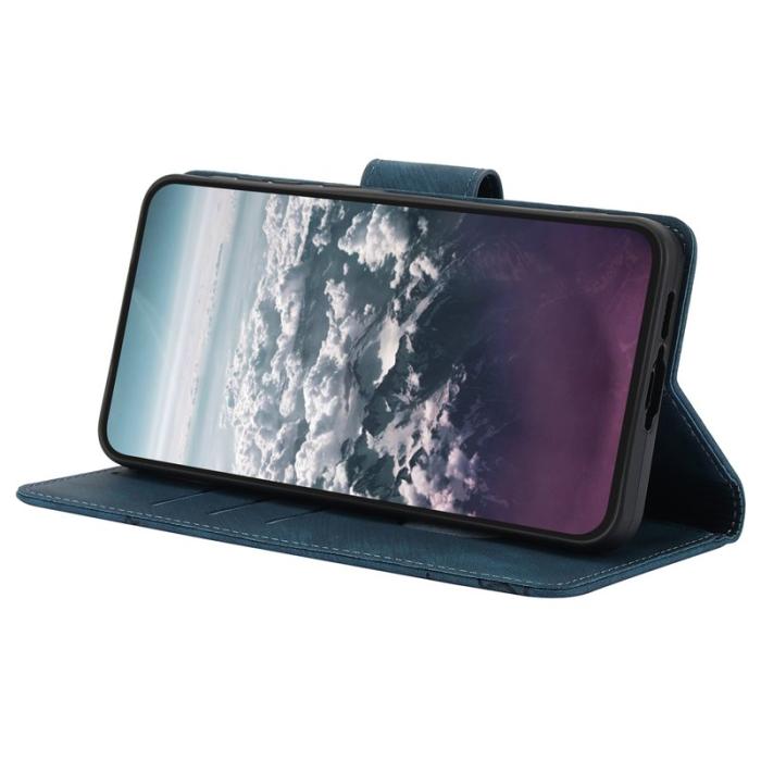 OEM - Samsung Galaxy A35 5G Fodral Flip Konstläder - Blå