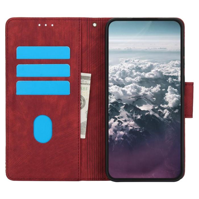 OEM - Samsung Galaxy A35 5G Fodral Flip Konstläder - Röd