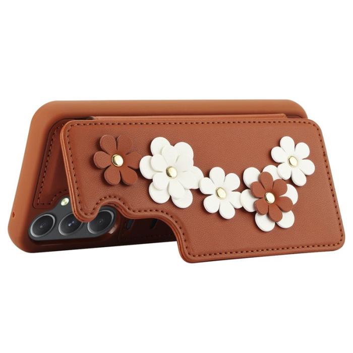 OEM - Samsung Galaxy A35 5G Skal PU Läder - Brun