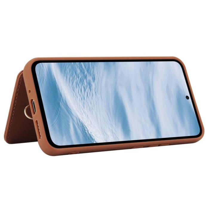 OEM - Samsung Galaxy A35 5G Skal PU Läder - Brun