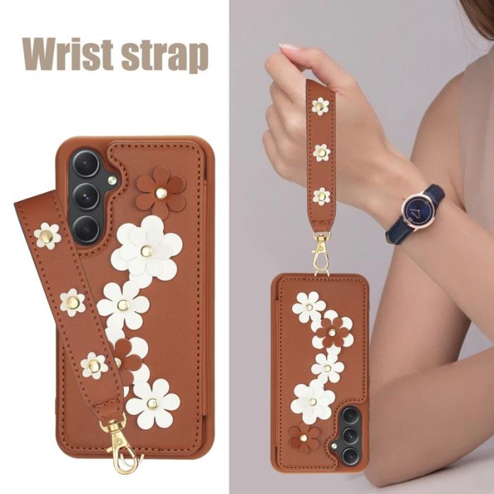 OEM - Samsung Galaxy A35 5G Skal PU Läder - Brun