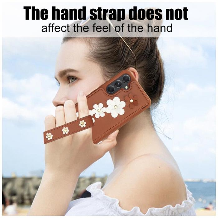 OEM - Samsung Galaxy A35 5G Skal PU Läder - Brun