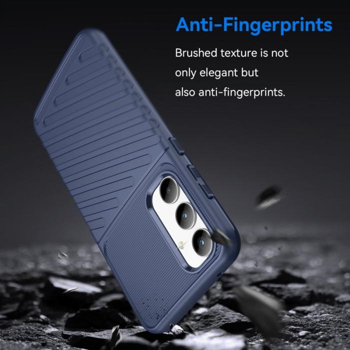 OEM - Thunder Series Samsung Galaxy A35 5G Skal TPU Shockabsorberande - Blå