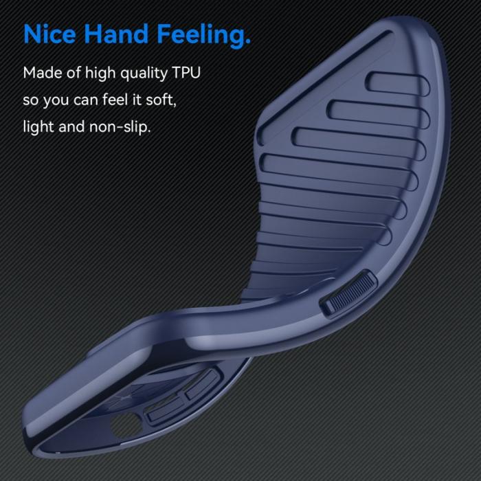 OEM - Thunder Series Samsung Galaxy A35 5G Skal TPU Shockabsorberande - Blå