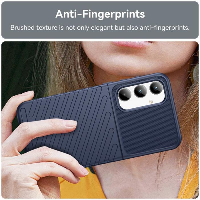 OEM - Thunder Series Samsung Galaxy A35 5G Skal TPU Shockabsorberande - Blå