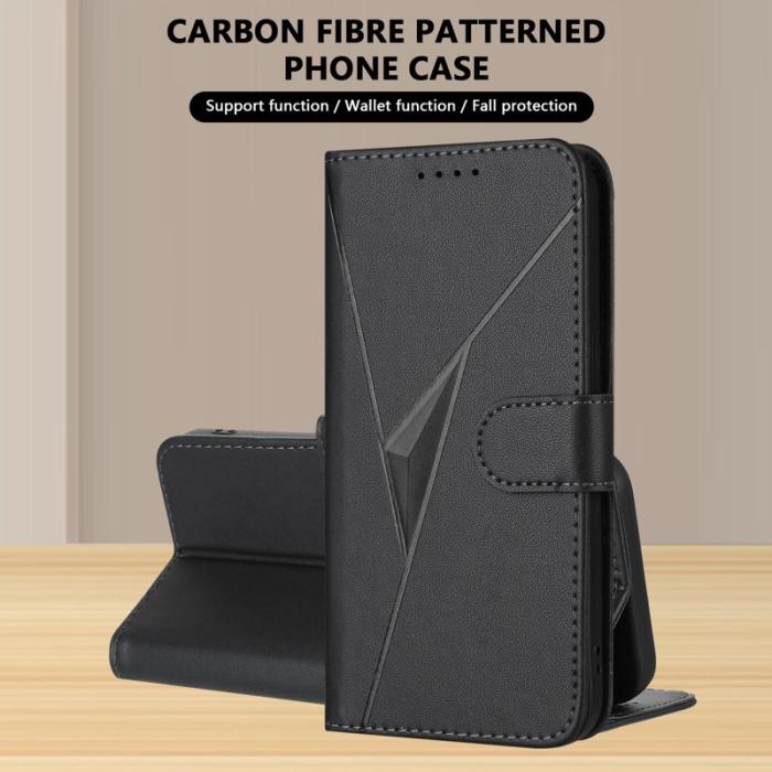 OEM - Triangle Samsung Galaxy A35 5G Skal Äkta Läder - Svart