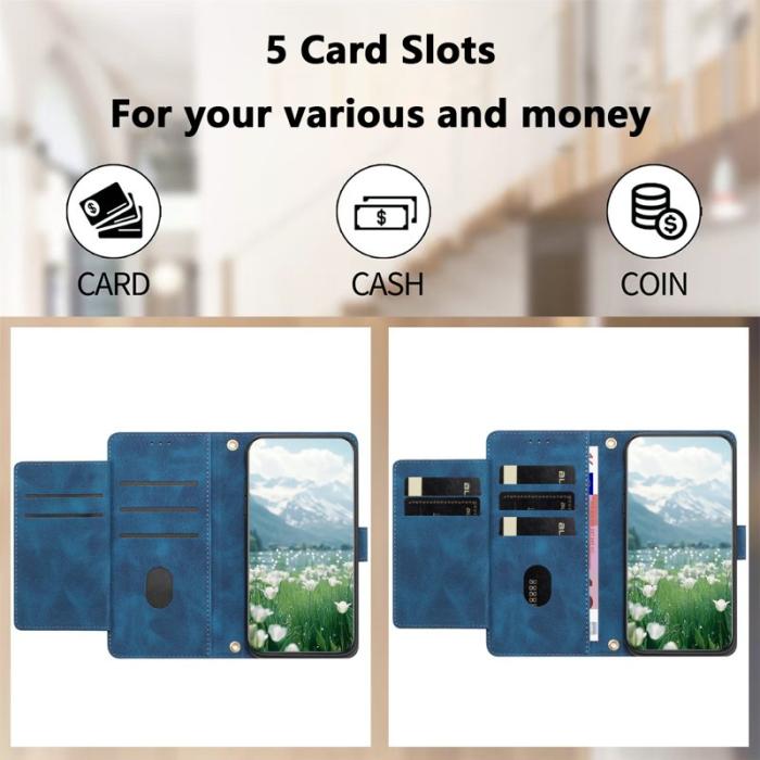 OEM - Tulip Samsung Galaxy A35 5G Fodral Äkta Läder - Blå