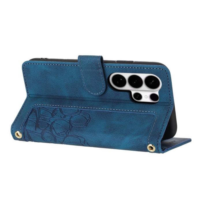 OEM - Tulip Samsung Galaxy S26 Ultra Fodral Äkta Läder - Blå