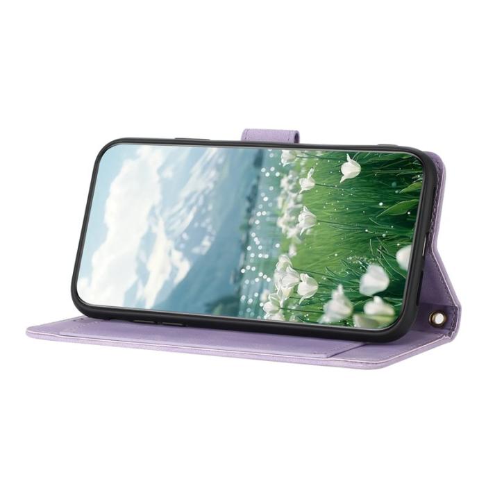 OEM - Tulip Samsung Galaxy S26 Ultra Fodral Äkta Läder - Lila