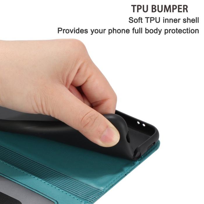 OEM - Wall Cats Samsung Galaxy S26 Fodral Äkta Läder - Blå