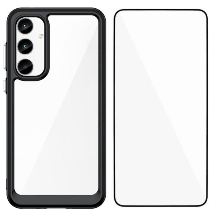 WANLONFENG - WANLONFENG Samsung Galaxy A35 5G Skal TPU XC Serie - Svart