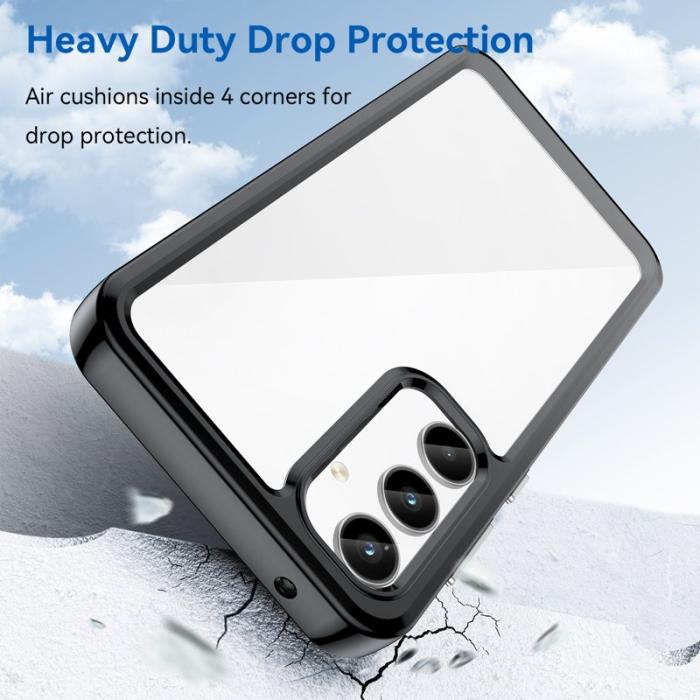 WANLONFENG - WANLONFENG Samsung Galaxy A35 5G Skal TPU XC Serie - Svart