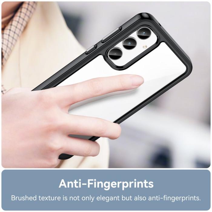 WANLONFENG - WANLONFENG Samsung Galaxy A35 5G Skal TPU XC Serie - Svart