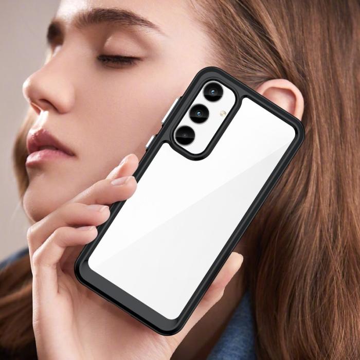 WANLONFENG - WANLONFENG Samsung Galaxy A35 5G Skal TPU XC Serie - Svart