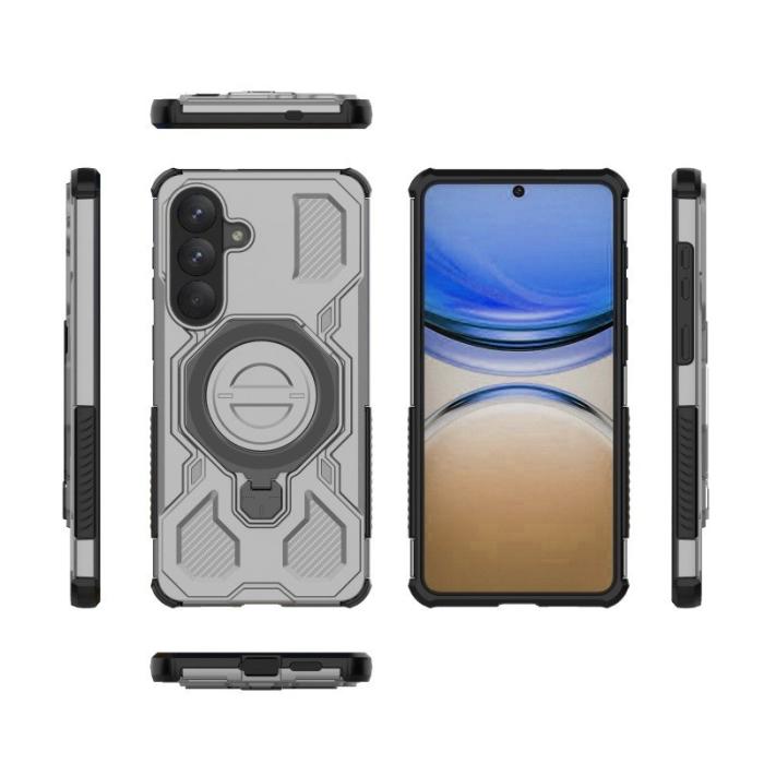 WANLONFENG - WANLONFENG Samsung Galaxy S26 Plus Skal PC TPU KJ Serie - Grå