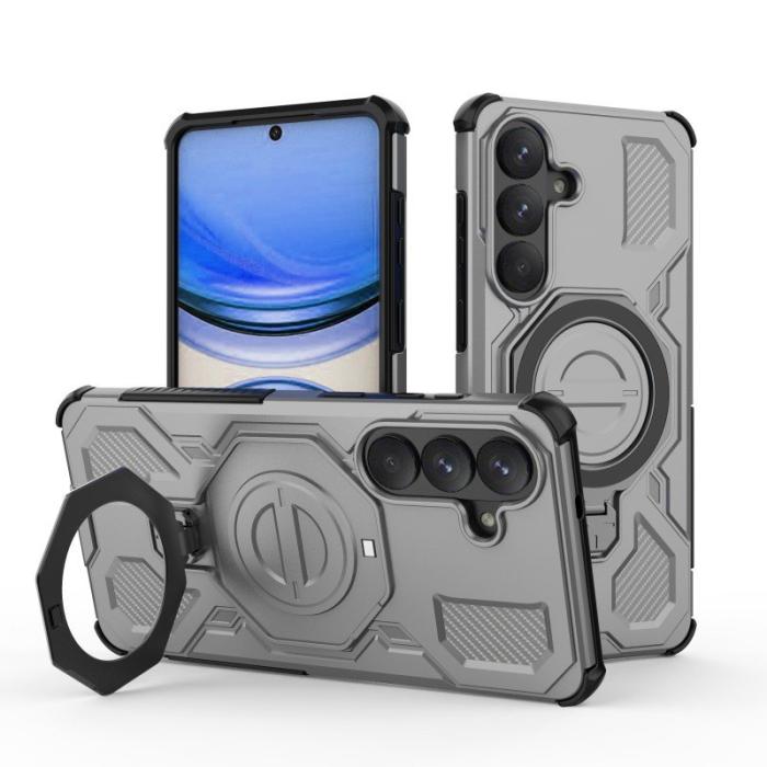 WANLONFENG - WANLONFENG Samsung Galaxy S26 Plus Skal PC TPU KJ Serie - Grå