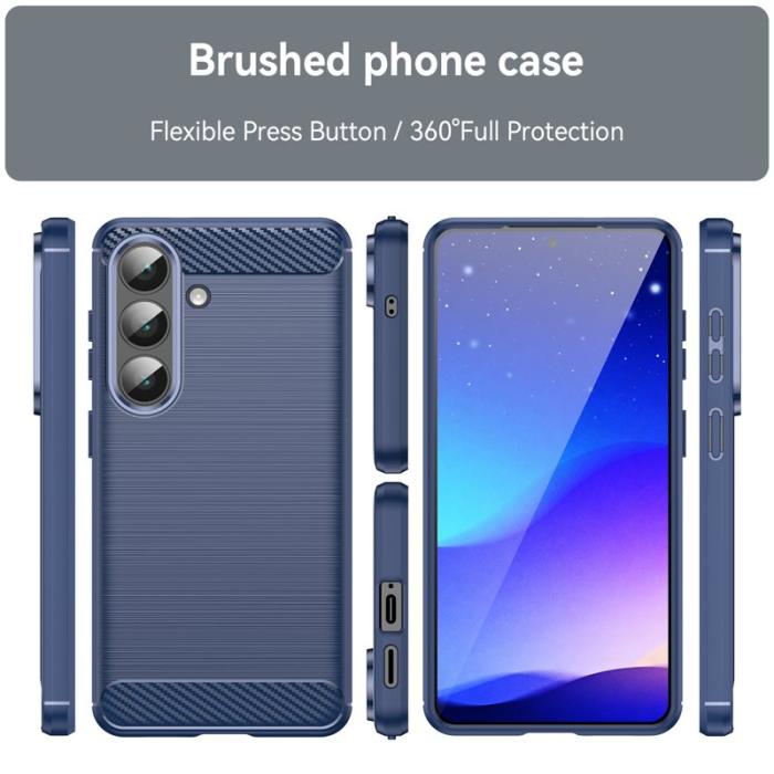 WANLONFENG - WANLONFENG Samsung Galaxy S26 Plus Skal TPU LS Series - Blå