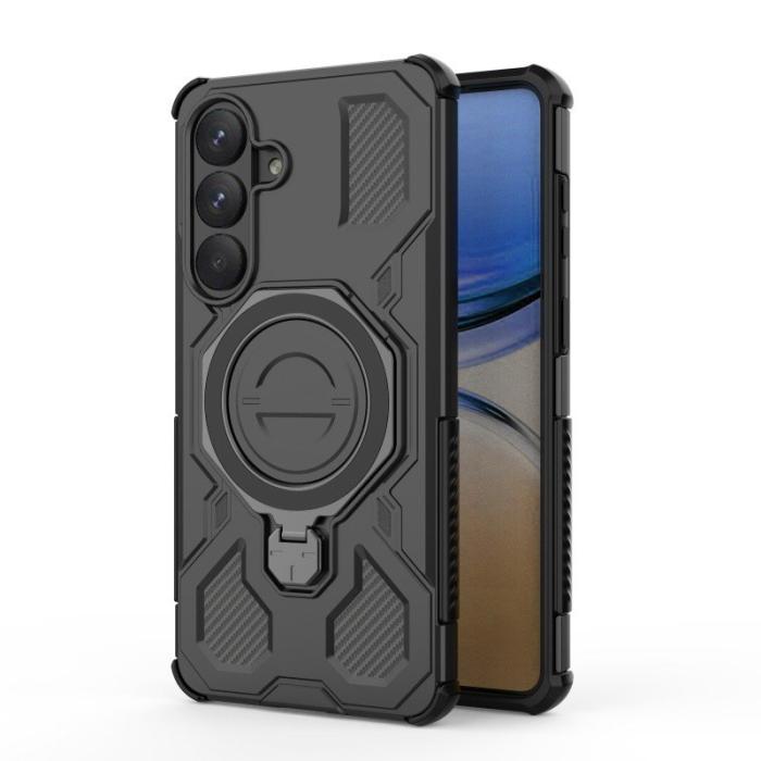 WANLONFENG - WANLONFENG Samsung Galaxy S26 Skal PC TPU KJ Serie - Svart