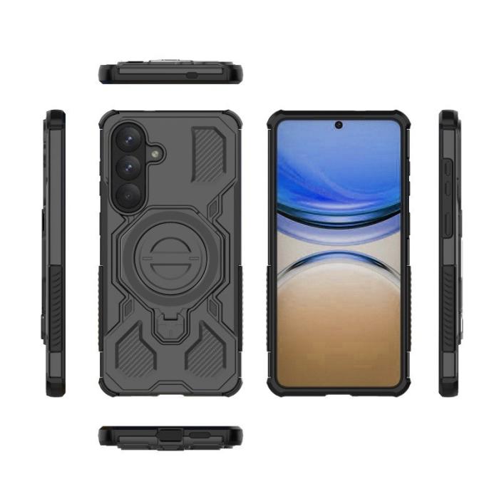 WANLONFENG - WANLONFENG Samsung Galaxy S26 Skal PC TPU KJ Serie - Svart