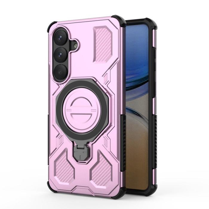 WANLONFENG - WANLONFENG Samsung Galaxy S26 Skal PC TPU KJ Series - Lila