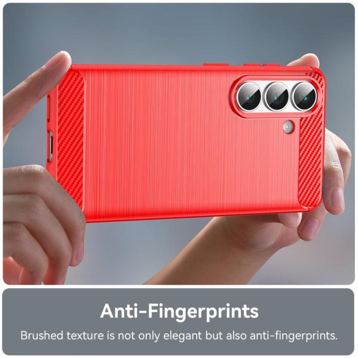 WANLONFENG - WANLONFENG Samsung Galaxy S26 Plus Skal TPU LS Serie - Röd