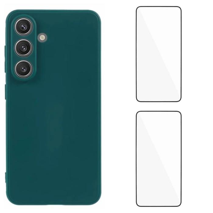 WANLONFENG - WANLONFENG Samsung Galaxy S26 Skal TPU ZB1 Serie - Armégrön