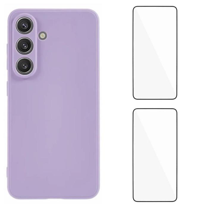 WANLONFENG - WANLONFENG Samsung Galaxy S26 Skal TPU ZB1 Serie - Lila