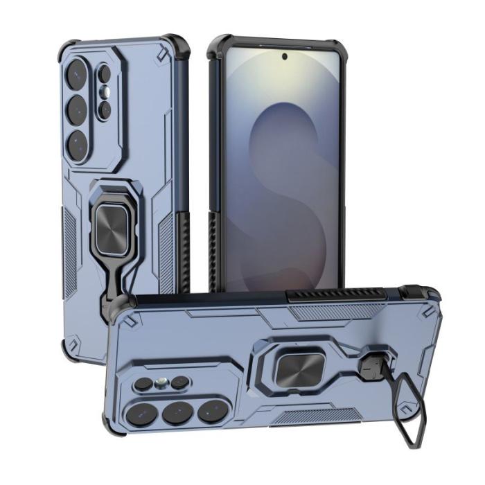 WANLONFENG - WANLONFENG Samsung Galaxy S26 Ultra Skal Plast Kickstand - Blå