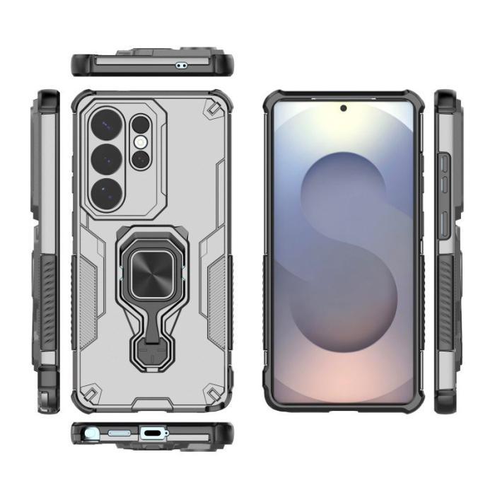 WANLONFENG - WANLONFENG Samsung Galaxy S26 Ultra Skal Plast Kickstand - Grå
