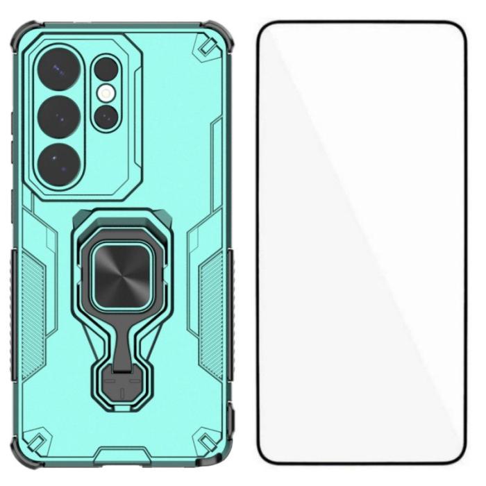 WANLONFENG - WANLONFENG Samsung Galaxy S26 Ultra Skal Plast Kickstand - Grön