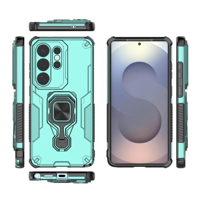 WANLONFENG - WANLONFENG Samsung Galaxy S26 Ultra Skal Plast Kickstand - Grön