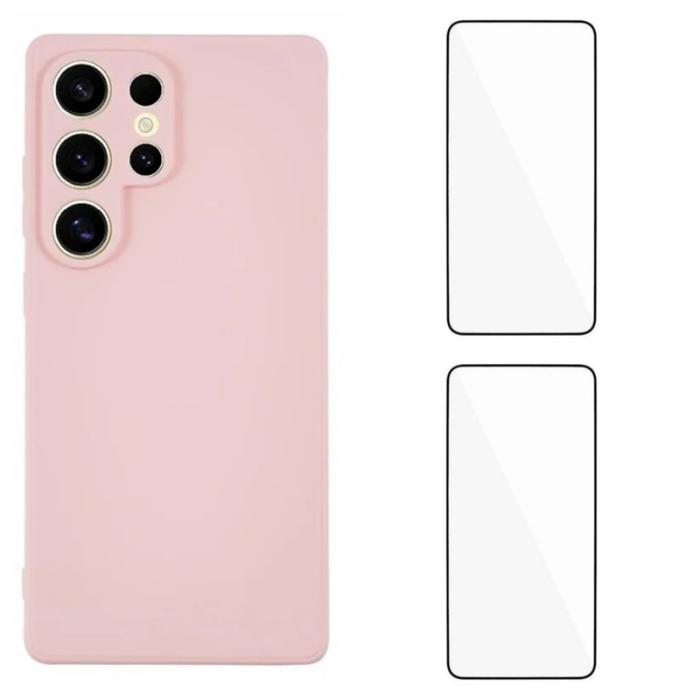 WANLONFENG - WANLONFENG Samsung Galaxy S26 Ultra Skal TPU ZB1 Series - Rosa
