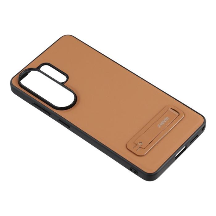 X-Level - X-LEVEL Samsung Galaxy S26 Ultra Skal Konstläder - Brun