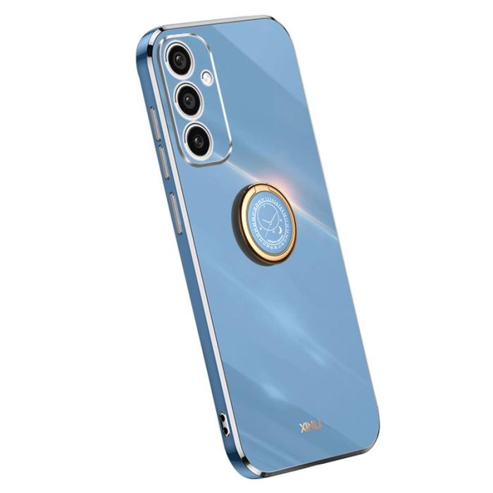 XINLI - XINLI Samsung Galaxy A35 5G Skal Plast Kickstand - Blå