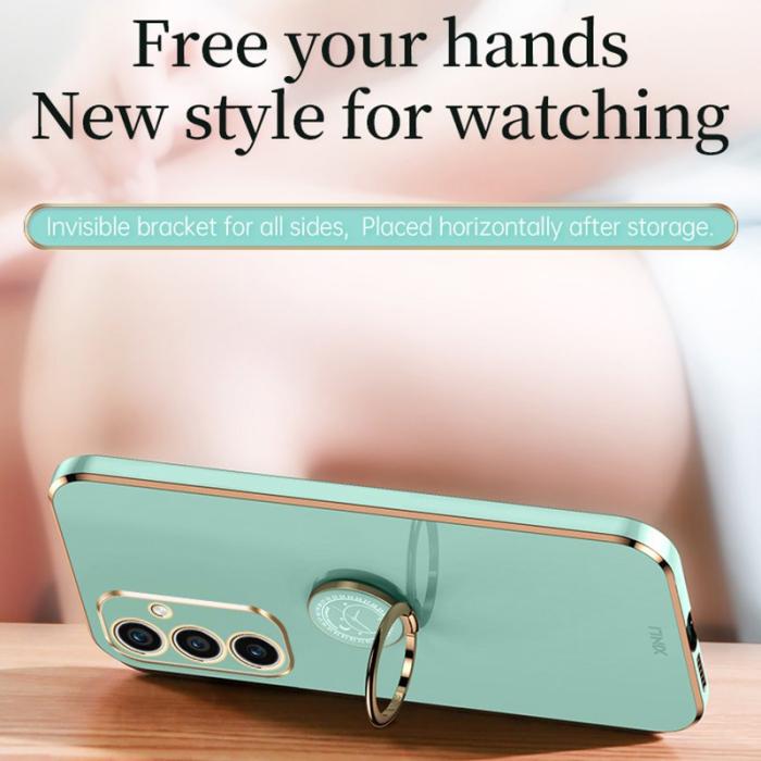 XINLI - XINLI Samsung Galaxy A35 5G Skal Plast Kickstand - Blå