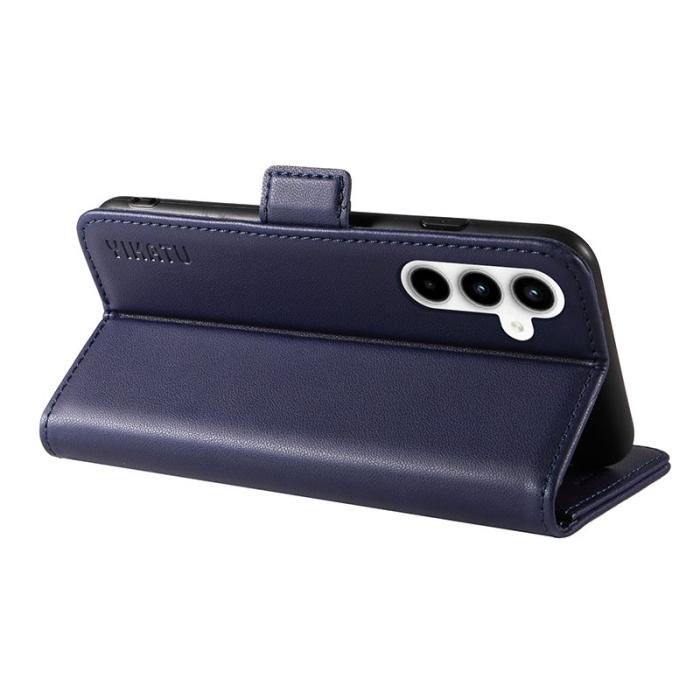 YIKATU - YIKATU Samsung Galaxy A35 5G Fodral Äkta Läder - Safir