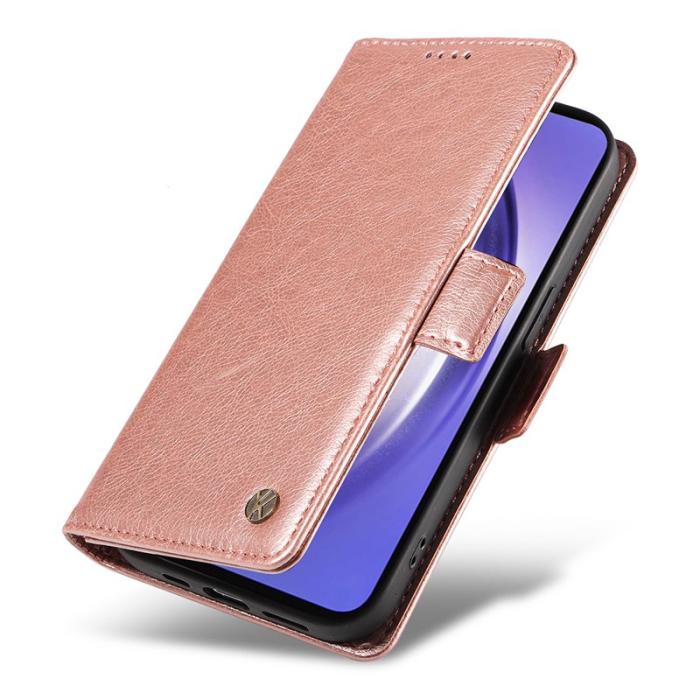 YIKATU - YIKATU Samsung Galaxy A35 5G Fodral Konstläder - Roséguld