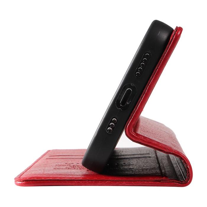 YIKATU - YIKATU Samsung Galaxy A35 5G Skal PU Läder + TPU - Röd