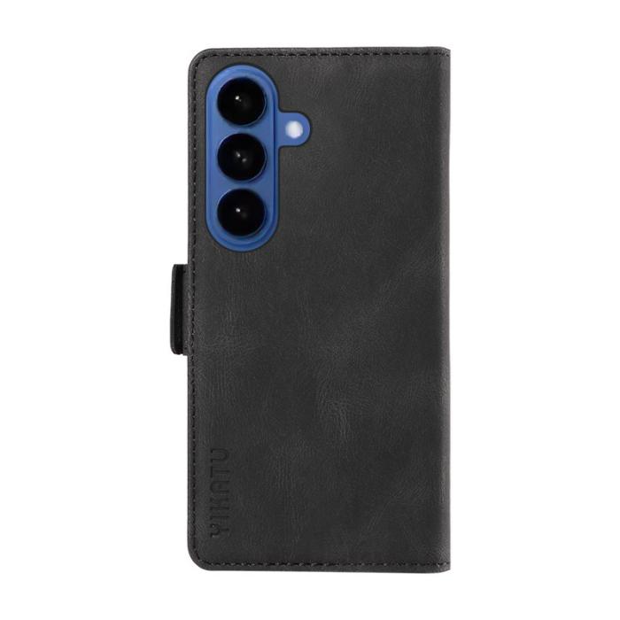 YIKATU - YIKATU Samsung Galaxy S26 Plus Fodral Äkta Läder - Svart