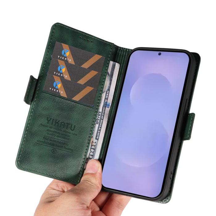 YIKATU - YIKATU Samsung Galaxy S26 / S26 Pro Fodral Konstläder - Grön