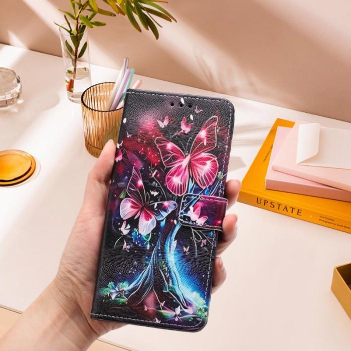 OEM - YX-2501 Samsung Galaxy A35 5G Fodral PU Läder - Butterfly Tree