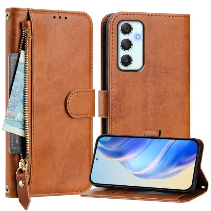 OEM - ZIZO Samsung Galaxy A35 5G Fodral Läder - Brun