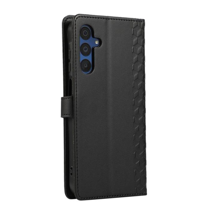 OEM - Plånboksfodral för Samsung Galaxy S26 3D Rhombus Imprint - Svart