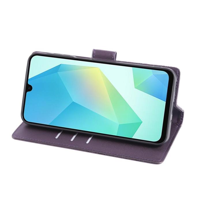 OEM - Plånboksfodral för Samsung Galaxy S26 Konstläder 3 kortfack - Mörklila