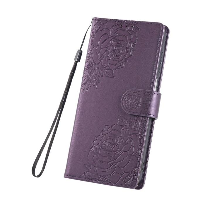 OEM - Plånboksfodral för Samsung Galaxy S26 Konstläder 3 kortfack - Mörklila