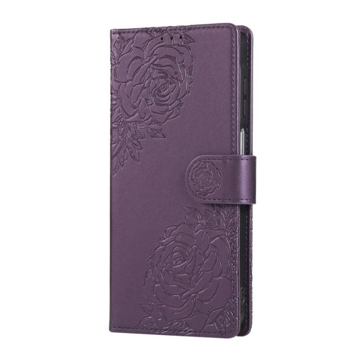 OEM - Plånboksfodral för Samsung Galaxy S26 Konstläder 3 kortfack - Mörklila