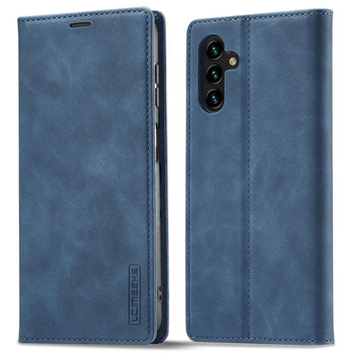 IDEWEI - IDEWEI Plånboksfodral för Samsung Galaxy S26 Äkta läder - Blå