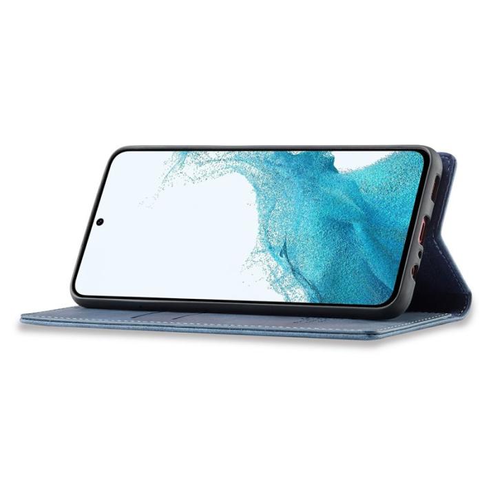 IDEWEI - IDEWEI Plånboksfodral för Samsung Galaxy S26 Äkta läder - Blå