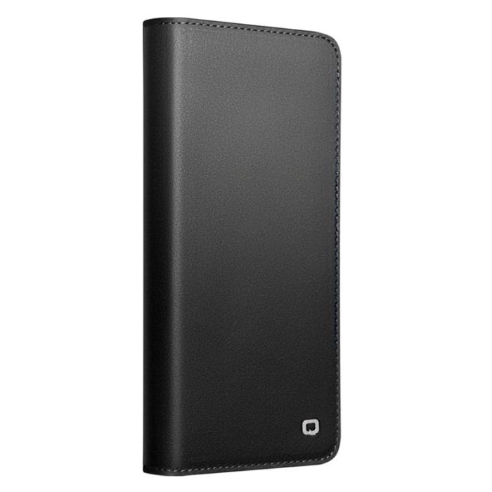QIALINO - Qialino Plånboksfodral för Samsung Galaxy S26 Äkta läder Flip Ställ - Svart